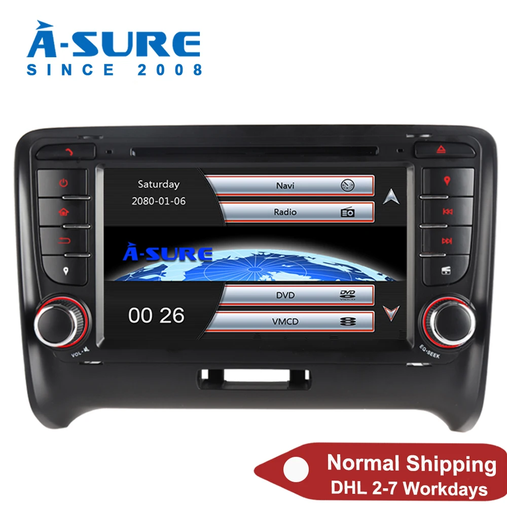 A-Sure Автомобильный мультимедийный 2 Din Авто Радио dvd-плеер GPS Стерео навигация для