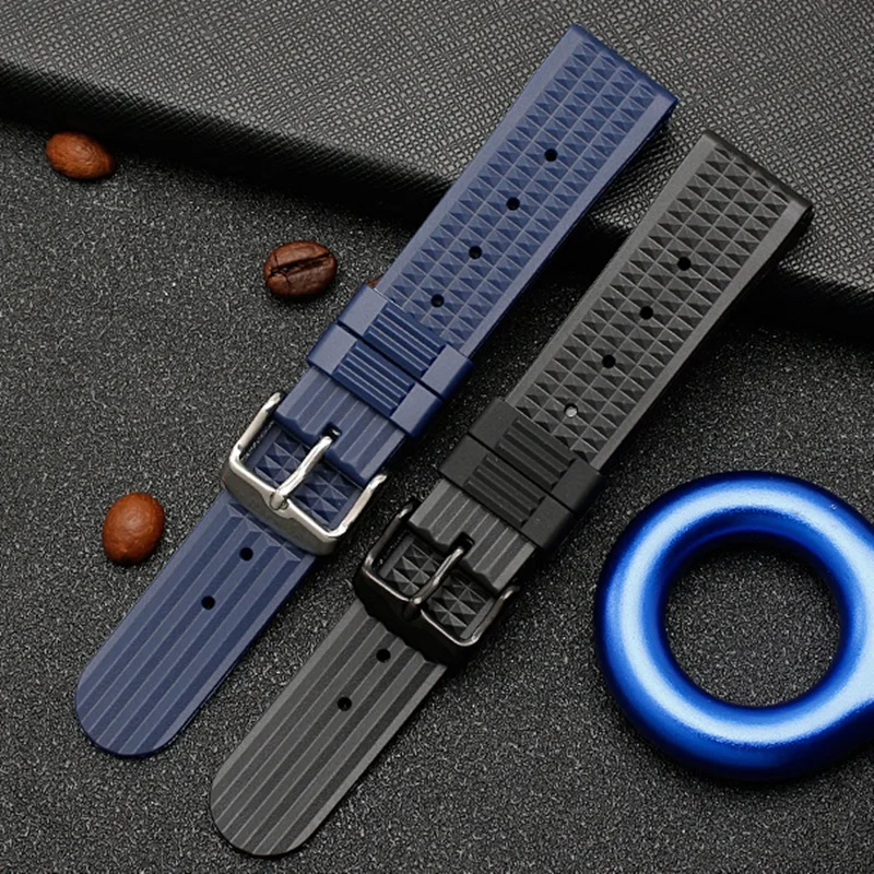 Watch-Strap Diving 20mm Sport Samsung 22mm Replace Wrist-Belt Rubber for Seiko