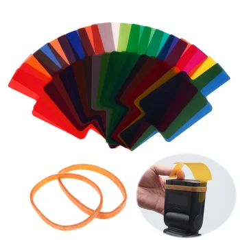 

20pcs Flash Speedlite Color Gels Filters for Canon Yongnuo DSLR Camera Flash is Balanced With the Surrounding Light