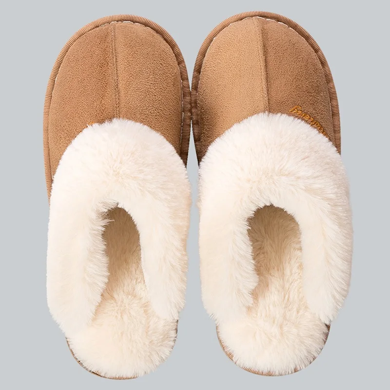 Luxury Fashion Women Furry Fur Slides Indoor Home Slippers Women Winter Warm Shoes Men Slippers Big Size 11 12 13 47 Faux Suede