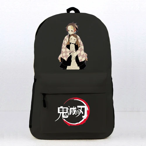 Black gmzr3 Demon Slayer Kimetsu No Yaiba Kamado Tanjirou Nezuko, рюкзак для косплея, школьная сумка на плечо, рюкзак для ноутбука, рюкзак для путешествий, подарок - Цвет: Black gmzr3