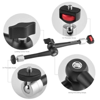 Upgraded 11" Adjustable Friction Power Articulating Magic Arm for DSLR Monitor Flash LED Video Light Vlog Cage Rig Tripod Gimbal - Image 3