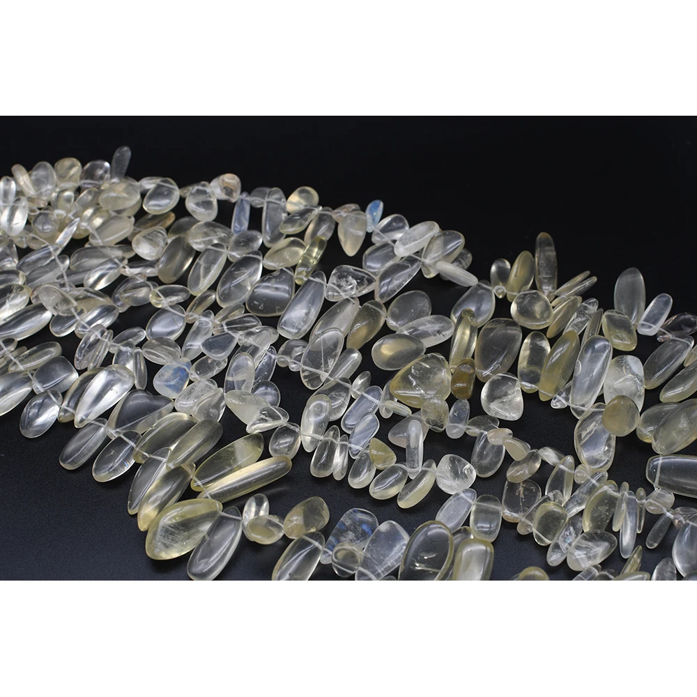 

8-15x20-42mm AAAAAA Natural Smooth Citrine Droplet shape Stone Beads For DIY necklace bracelet jewelry make 15 "free delivery