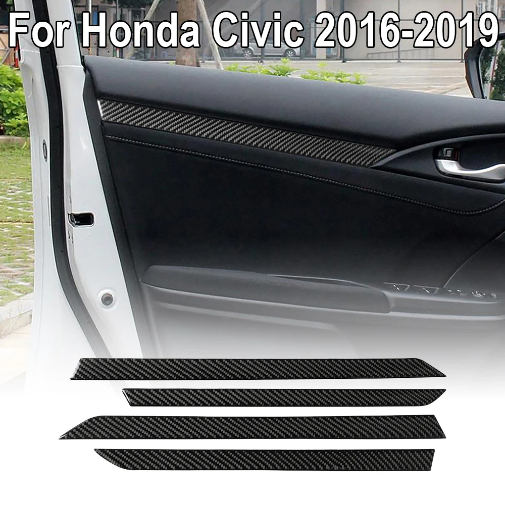 Отделка из углеродного волокна для межкомнатных дверей для Honda Civic