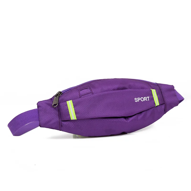 purple Водонепроницаемая поясная сумка для бега, сумка для бега, поясная сумка для бега, спортивная сумка для бега, светильник для бега, спортивные аксессуары - Цвет: purple