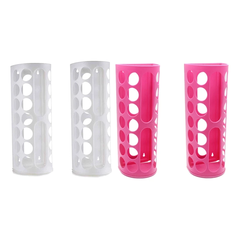 

2 Pack Wall Mount Bag Dispenser Large Capacity Plastic Bag Holder Multiple Large Holes for Easy Access Bags Great for Storing Sh