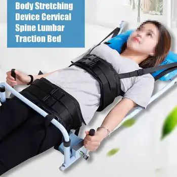 

Patented efficient Traction Bed for Cervical Spondylosis Lumbar Pain Therapy Body Stretching Equipment Cure Low Back Lumbago