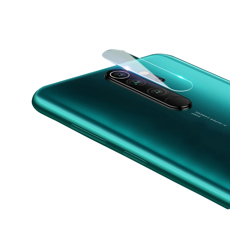 Защитное стекло 2 в 1 для Redmi 9A note 7 8 pro закаленное + пленка объектива камеры мягкая
