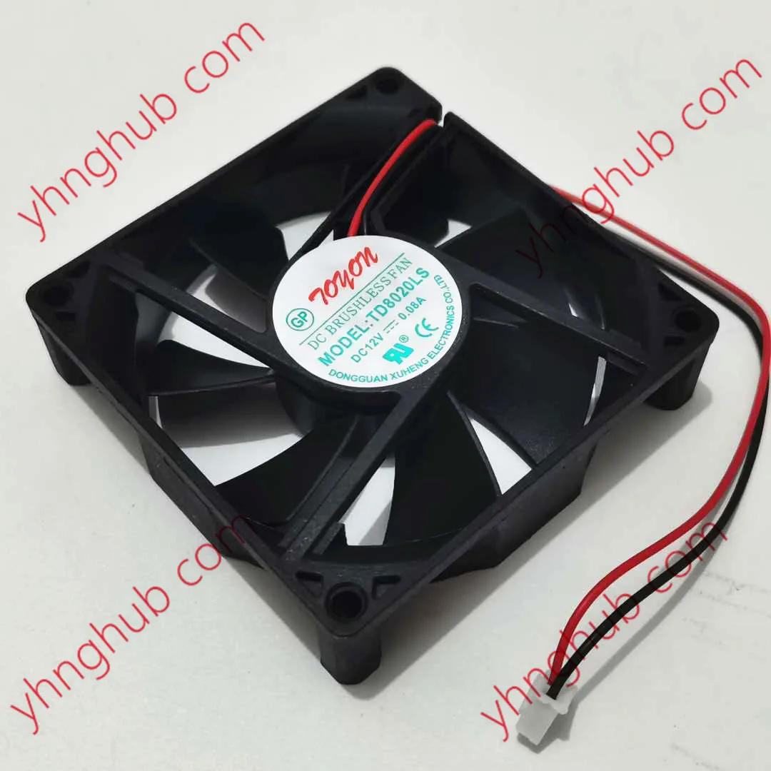 Ventola Raffreddamento Generica Ventilatore PC 80x80x20 Mm 12V - TD8020LS, 2 Pin, 2500 RPM, Per Raffreddamento Case Ventola Ball Bearing - Foto 9