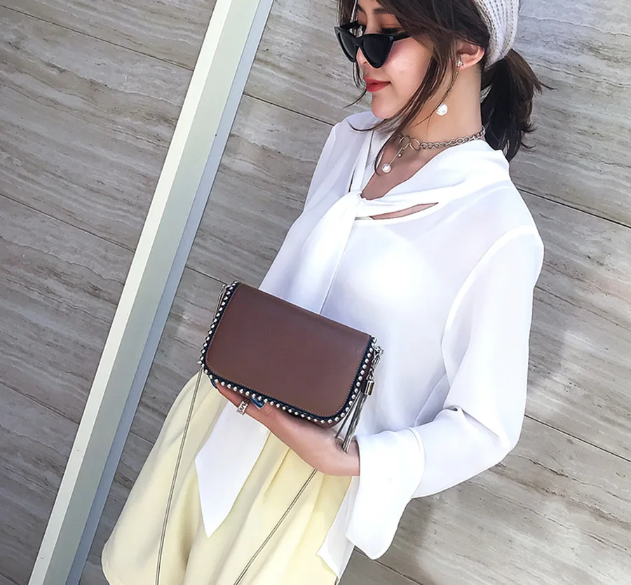 Mara's Dream New Solid Color Female Shoulder Bag Messenger Bag Day Fashion Chain Female Bag Small Square Bag
