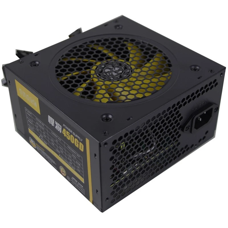 ПК PSU для Gold Empery ATX GPU тишина Номинальная мощность 230 Вт Пиковая мощность 450 Вт настольный компьютер источник питания ATX-P4-450W