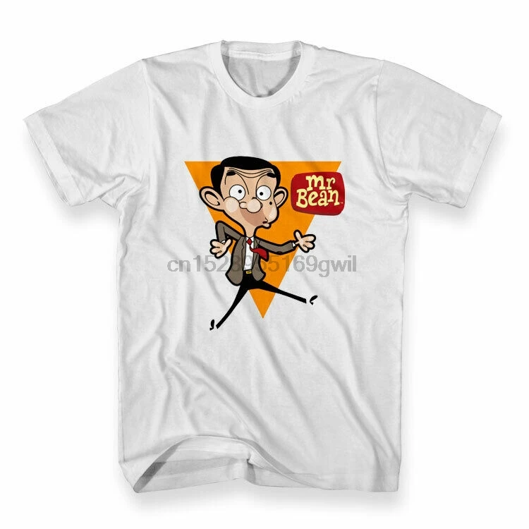 Новинка! Мужская белая футболка с мультипликационным принтом Mr Bean размер M - 3XL |
