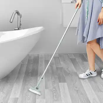 

Bathroom Clean Tools Retractable Long-handled Brush PP Detachable Toilet Bath Corner Brush Kitchen Tile Floor Cleaning Brushes