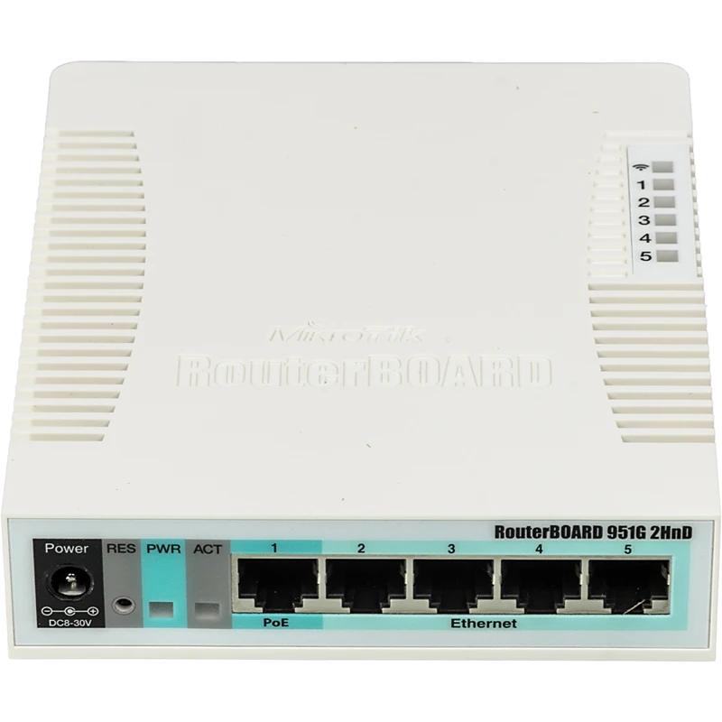 Роутер MikroTik RB951G-2HND 10/100/1000BASE-TX белый