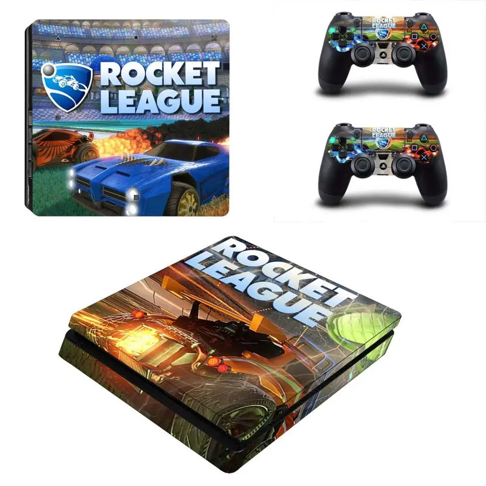 Rocket League PS4 тонкие наклейки PS 4 Play станция 4 тонкие наклеивающиеся Переводные картинки для детей playstation 4 тонкая консоль и контроллер
