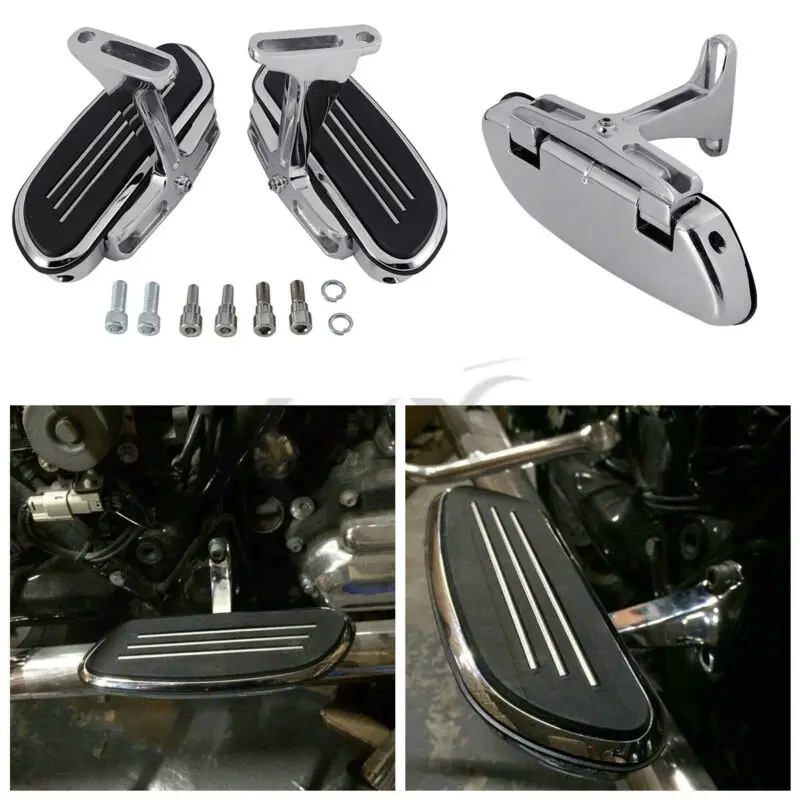 Мотоцикл задний пассажирский подножка доска и Кронштейн Набор для Harley Touring Road King Electra Street Ultha Gilde 93-16 94