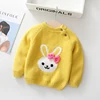 IENENS Winter Plus Velvet Sweaters Baby Girls Clothes Toddler Warm Sweater Coats Children Rabbit Thicken Wool Tops Fit 1-12Y ► Photo 2/6