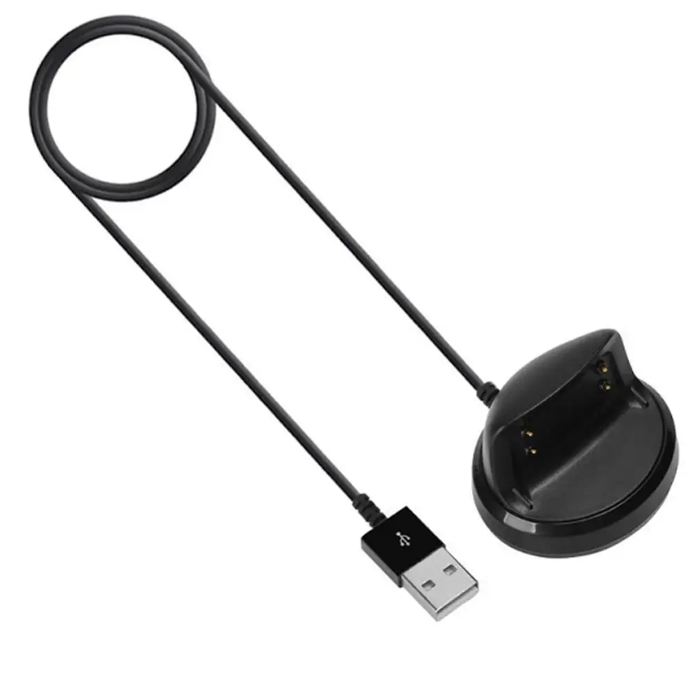 Черный 2 SM R360 USB зарядное устройство зарядная док-станция Колыбель для samsung gear Pro SM-R360 Смарт-часы полоса кабель Шнур зарядная базовая станция - Цвет: Черный