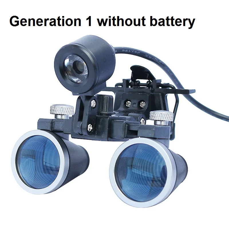  Lighted Dental Loupe Binocular Surgery Magnifier Surgical Loupe with Headlight LED Light Operation  - 4000087084820