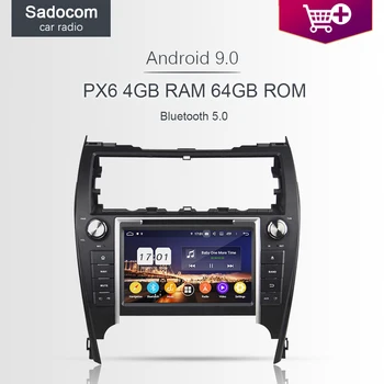 

720P PX6 8" 2 din Android 9.0 4GB RAM 64G ROM Car DVD Player car radio 5.0 For Toyota CAMRY 2012-2017 USA middle east autoradio