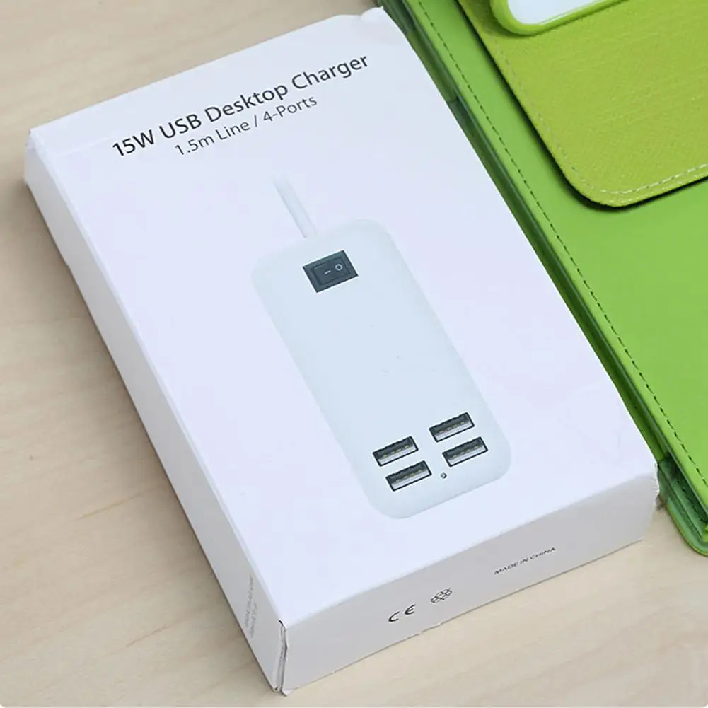 Yiwa 4-Outlet/6-Outlet адаптер питания для путешествий с переключателем USB настенная розетка для сотового телефона настольная зарядная док-станция