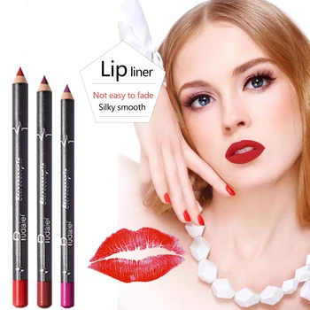 

12 Colors Brand Lip Pencils Matte Lipliner Pencil Waterproof Makeup Lips 2020 Matte Lipstick Lip Liner Pen Smooth Nude Cosmetics
