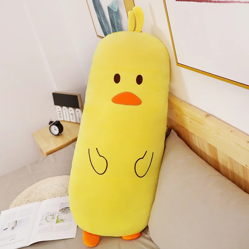 yellow duck 70-120 см милые животные плюшевые подушки для сна милый динозавр плюшевый медведь утка плюшевая игрушка «Лиса» для детей мягкая кукла подарок для девочек - Цвет: yellow duck