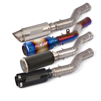 

For 2009-2014 Yamaha R1 YZF-R1 Motorcycle Mid Link Pipe Slip On 51 mm Escape No DB Killer Escape Reserve Original Catalyst