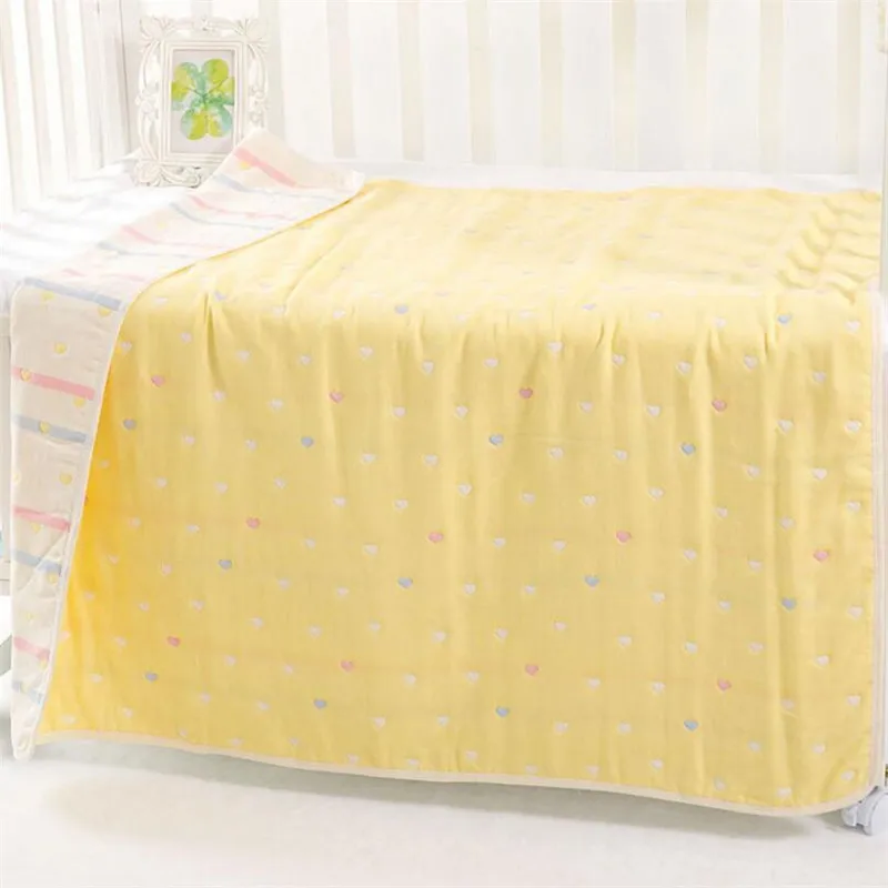 120*150 см хлопок 6 слоев детское спальное Одеяло Лето Кондиционер хлопок одеяло постельные принадлежности детское одеяло