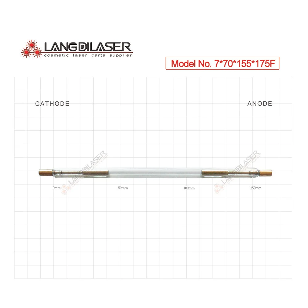 

Q-switch nd : yag лазерная лампа, размер: 7*75*155 * 175F-полюс, ксеноновая дуговая лампа для 1064 нм и 532нм лазерной системы yag