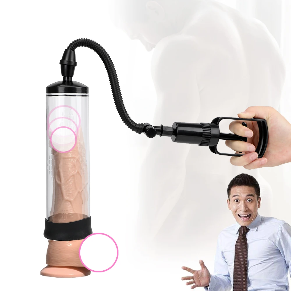 Penis Pump Sex Toy for Men Extender Enlarger Man Masturbator Delay Lasting Trainer Adult Toys Shops | Красота и здоровье