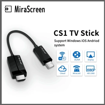 

Mirascreen CS1 TV Stick HD tv Cable Smart Wireless WiFi Display Dongle Receiver DLNA 1080P HDMI Screen Mirroring for Phone to TV