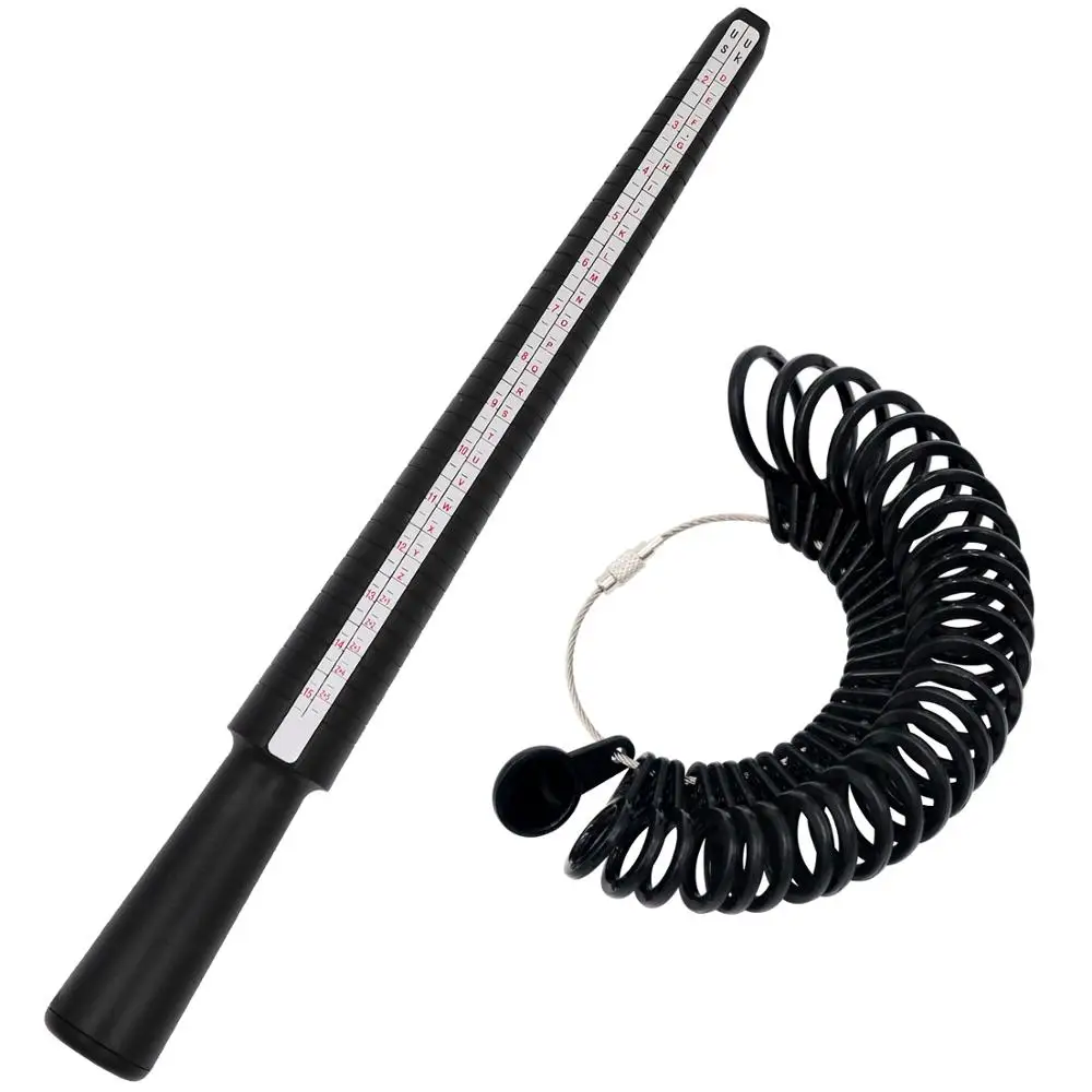 

Ring sizes stick mandrel finger gauge ring sizer set measuring US sizes 0-13 & UK Sizes A-Z Jewelry tools
