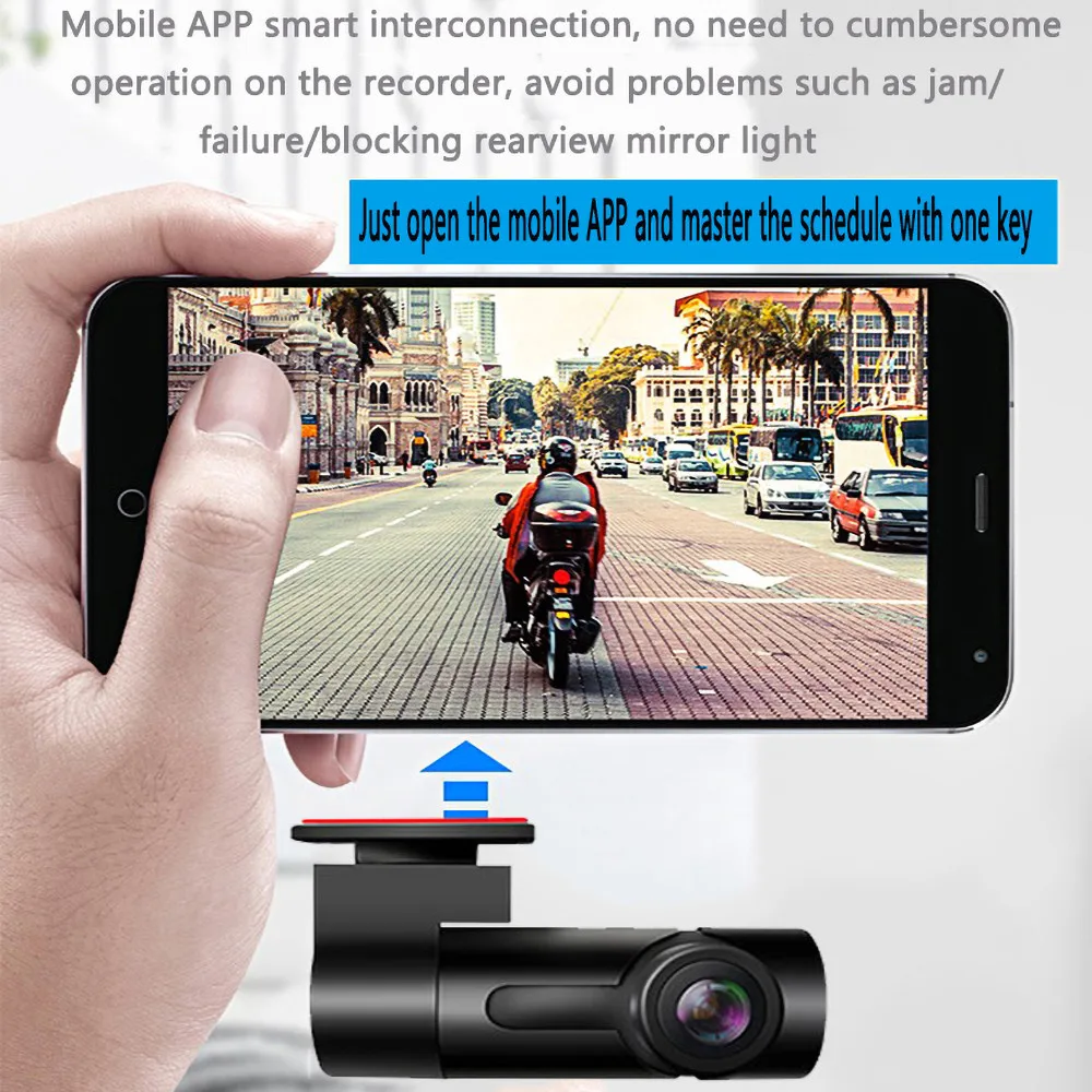Автомобильный видеорегистратор DVR с функцией ADAS Android USB 1080P HD вращение на 360