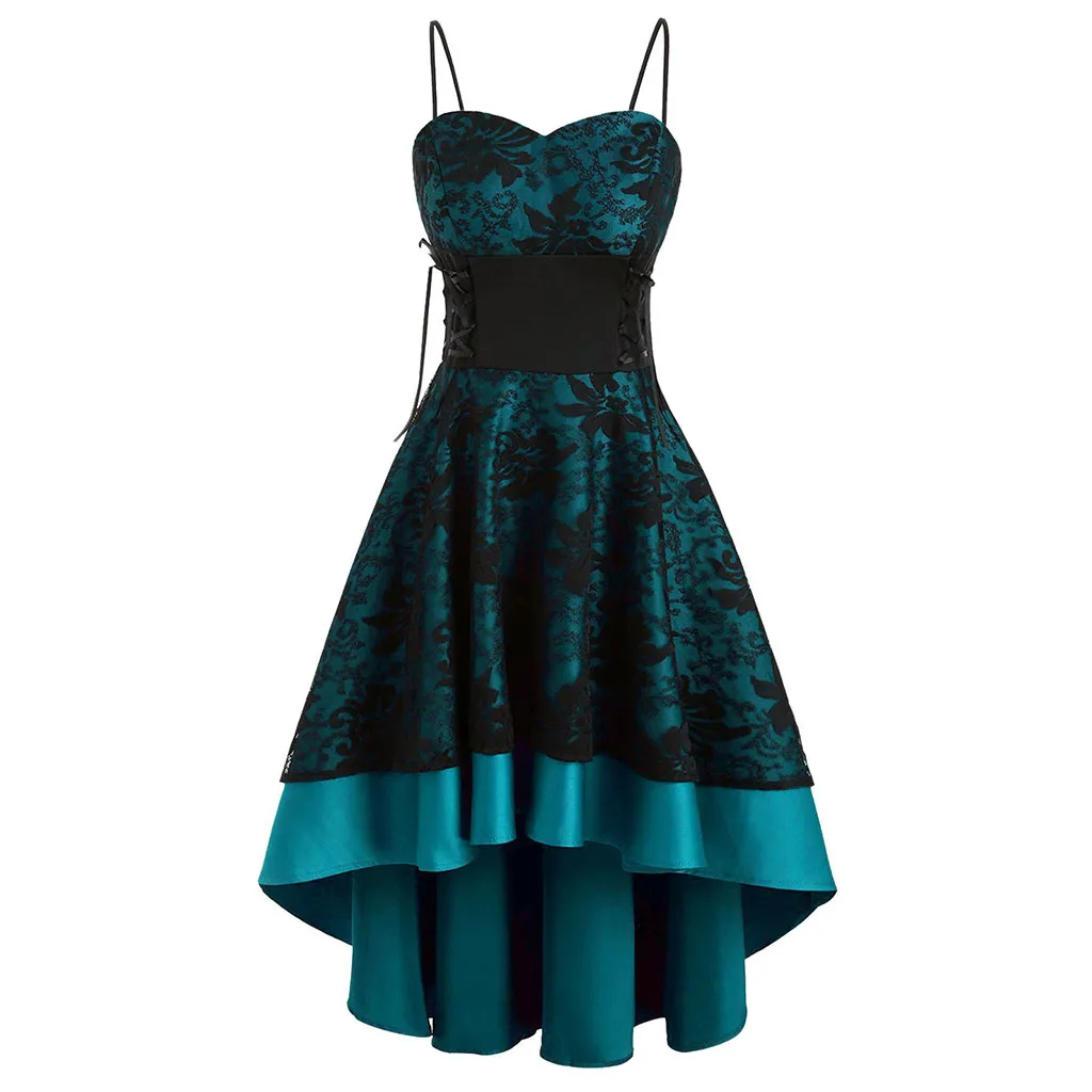 Womne винтажное облегающее вечернее платье с высокой талией Черные Платья с цветочным принтом спагетти без рукавов с открытыми плечами платье стиль
