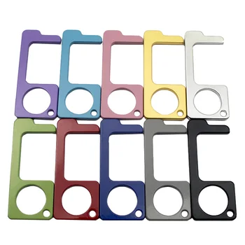 

100pcs Hygiene Hand Antibacterial EDC Door Opener Contactless Safety Protection Tool Contact-free Door Opener Handle Key Chain