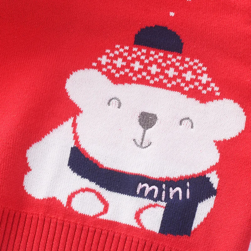 Одежда для малышей Рождественский свитер для мальчиков коллекция года, осенне-зимние плотные теплые свитера с рисунком для мальчиков Детский пуловер Модная вязаная одежда для детей возрастом от 1 года до 5 лет