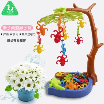

Puzzle Assembly Balance Monkey Tree Suit Crocodiles eat monkeys party game Montessori Toys Attention training gift toy for kids