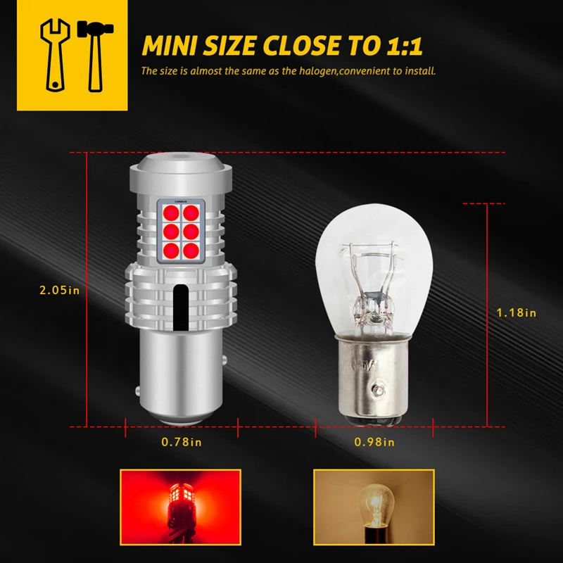 Katur ĵ LED 1157 P21/5W BAY15D ڵ 극ũ     ,  ÷ , ڹ ο ȭƮ , 2 