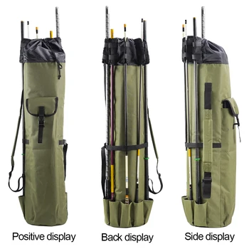 

Oxford Cloth Fishing Rod Bag Comfortable Soft Versatile Practical Fishing Gear Storage Bag With Large Storage Space Durable Bag