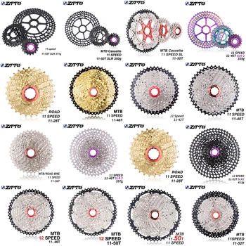 

Ztto Bicycle cassete 11 velocidade Flywheel 11/12 Speed Cassette 28-52T Sprocket MTB Road Bike Sprocket Gear Cycling Accessories