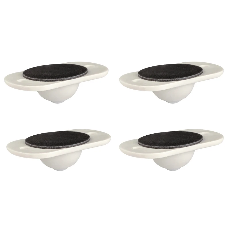 4pcs Adhesive Pulley Storage Box Casters Trash Can Self-Adhesive Furniture Wheel | Обустройство дома