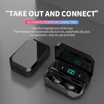 

Studyset G12 Bluetooth 5.0 Wireless Earbuds LED Display Headset Stereo Sport Handsfree Earphone HiFi Sound Gaming Waterproof
