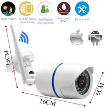 Ip-камера 720P 1080P Wifi, камера безопасности для помещений и улицы, беспроводная камера видеонаблюдения, водонепроницаемая камера Camhi APP Audio