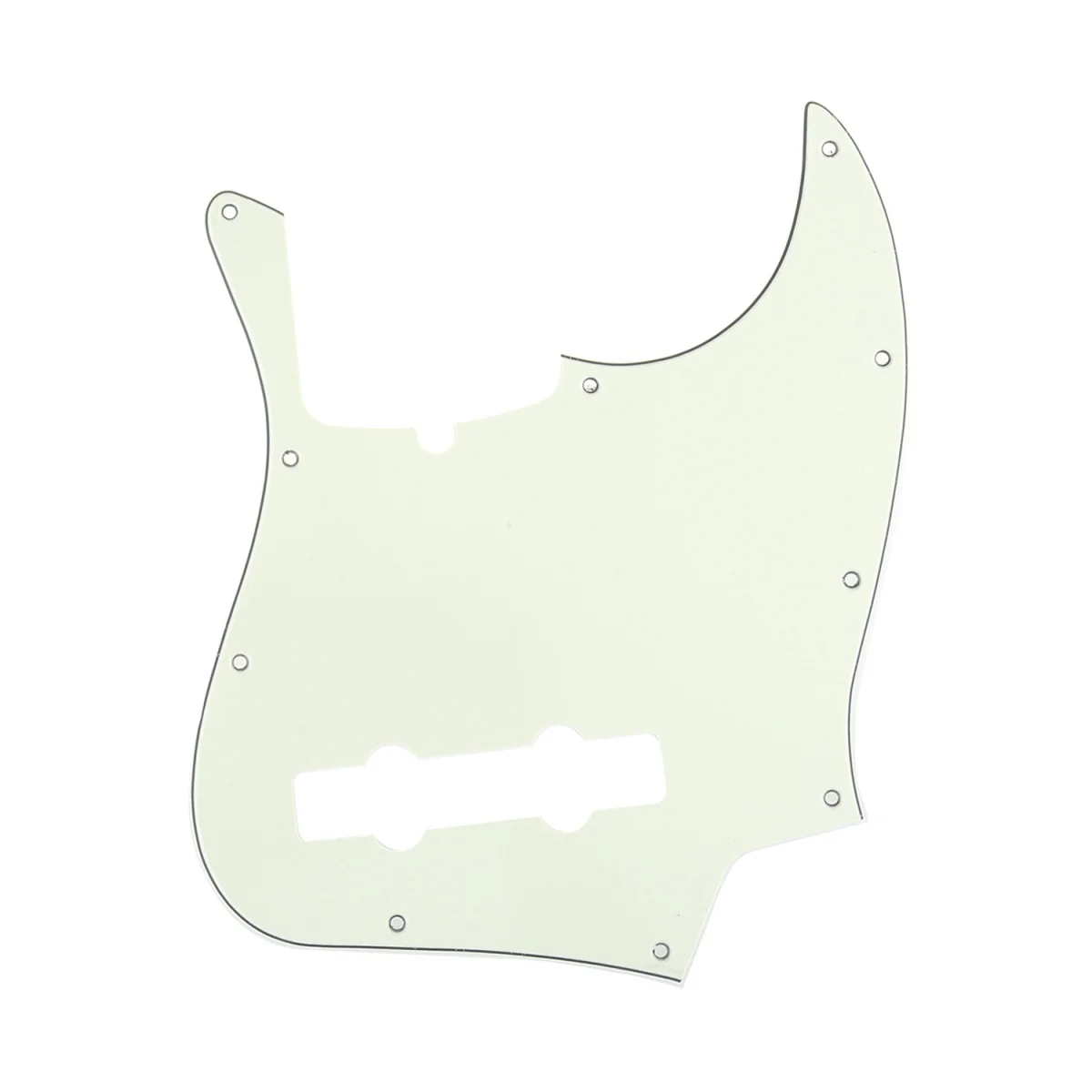Musiclily Pro 5-String 10-Hole Contemporary J Bass Pickguard для крыла American Jazz 3 слоя мятно-зеленый | Спорт и