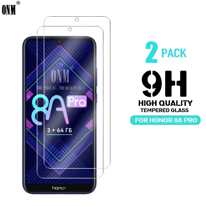 

2 pcs Tempered Glass For Huawei Honor 8A Pro Screen Protector Premium Tempered Glass For Huawei Honor 8A Pro Protective Film