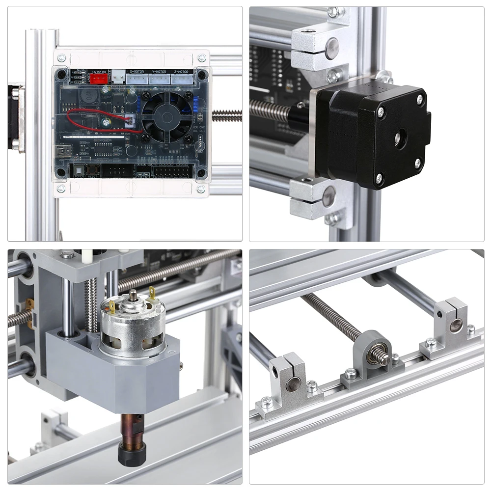 Фрезерный станок с ЧПУ, комплект 2в1, мини лазерный гравировальный станок GRBL, фрезерный гравировальный станок с ER11 цангой и защитными стеклами