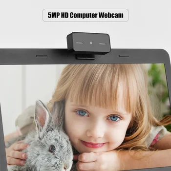 

HD PC Webcam USB Laptop Desktop Computer Camera 5MP 2592*1944 Web Camera We bcam Auto Focus Microphone for Live Streaming Video