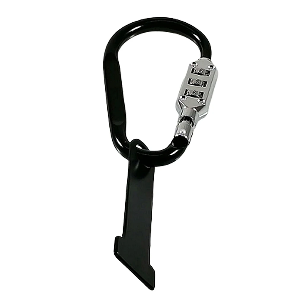 2pcs Security Motorbikes Helmet Lock Combination Code Lock with T-Bar Anti-theft