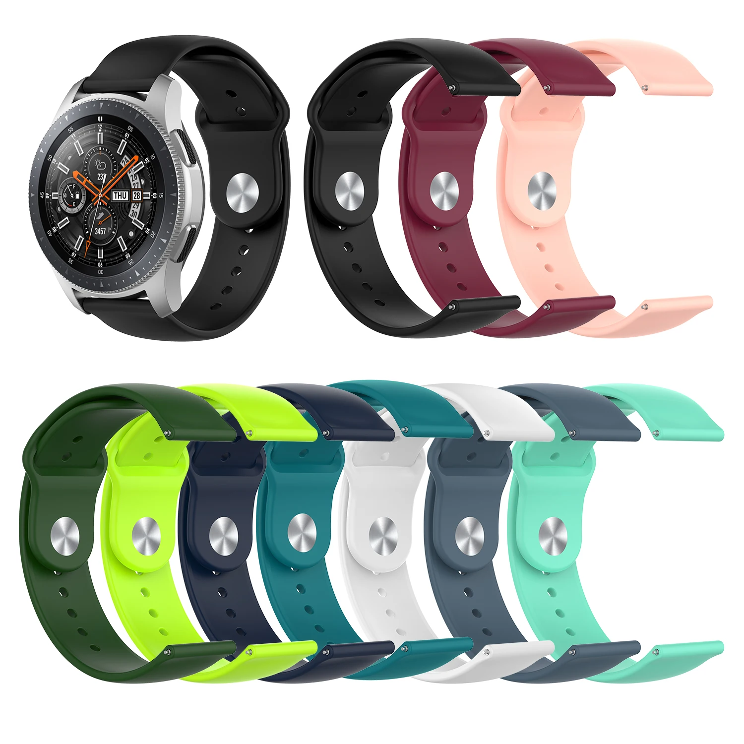 Общий ремешок для часов Amazfit GTR 42 мм/Amazfit Bip Bit/Samsung Galaxy Watch мм/Gear S2/LG Watch/Ticwatch 1 сменные